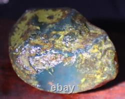 Exquisite Nat. Dominican Crystal Clear Sky Blue Amber Rough Specimen 58mm 35.2g