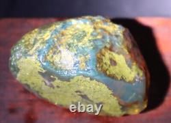 Exquisite Nat. Dominican Crystal Clear Sky Blue Amber Rough Specimen 58mm 35.2g