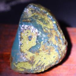 Exquisite Nat. Dominican Crystal Clear Sky Blue Amber Rough Specimen 58mm 35.2g