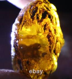 Exquisite Nat. Dominican Crystal Clear Sky Blue Amber Rough Specimen 58mm 35.2g