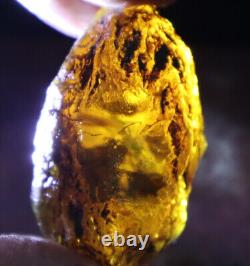 Exquisite Nat. Dominican Crystal Clear Sky Blue Amber Rough Specimen 58mm 35.2g