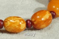 First Class Antique Baltic Tiger White Colour Collectible Amber Bracelet
