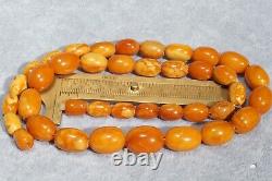 First Class Antique Europe Baltic Amber Natural Necklace 34 G. Fedex Shipping