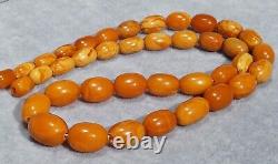 First Class Antique Europe Baltic Amber Natural Necklace 34 G. Fedex Shipping
