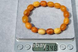 First Class Antique Natural Baltic Amber Bracelet 13 G Fast 4-5 Fedex Shipping