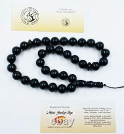 Genuine Amber Islamic Rosary BALTIC AMBER Misbaha Tesbih 33 prayer pressed