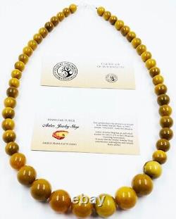 Genuine Amber Necklace Genuine Baltic Amber beads necklace pressed