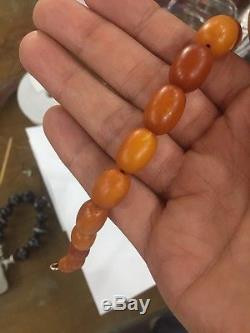 Genuine Baltic Amber Old Pendant necklace bead Rare Round natural vintage 31.5g
