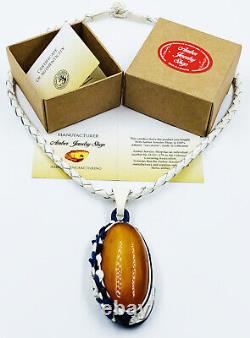 Genuine Baltic Amber Pendant Antique Baltic Amber Pendant Necklace Authentic