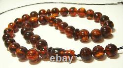 Genuine Baltic Amber Prayer Beads Tesbih Misbaha Tasbeeh Islamic pressed