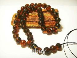Genuine Baltic Amber Prayer Beads Tesbih Misbaha Tasbeeh Islamic pressed