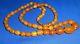 Genuine Baltic BUTTERSCOTCH EGG YOLK AMBER Bead Necklace61 Beads20grams