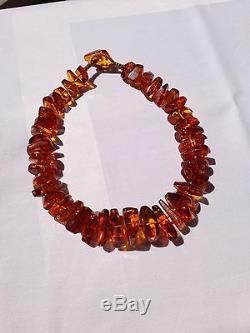 Genuine Baltic Honey Natural Amber Necklace 86 grams