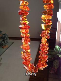 Genuine Baltic Honey Natural Amber Necklace 86 grams
