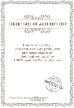 Genuine Natural Baltic Amber Bracelet Dark Green Color Elegant Massive Big