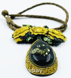 Handmade Amber Pendant Vintage Amber Jewelry Natural Baltic Amber pendant neck