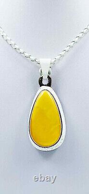 Handmade Authentic Genuine Baltic Amber Pendant Necklace Amber Jewelry Gift her