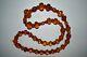 High Quality Genuine Natural Baltic Amber Beads Necklace with Amazing Cut 24GR