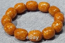 High quality pressed Baltic amber bracelet 36 grams