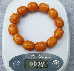 High quality pressed Baltic amber bracelet 36 grams
