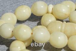 High quality rare Baltic amber pressed Rosary necklace 38 g FEDEX FAST SHIPPING