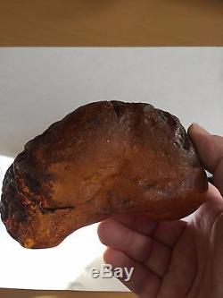 Huge 100% Natural Baltic Amber Raw Stone 521g