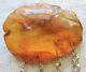 Huge Antique Vintage Natural Honey Baltic Amber Brooch 33,20 Gr