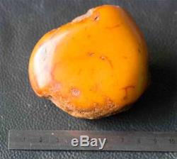 Huge natural Baltic Amber more than 100 g Egg Yolk Butterscotch