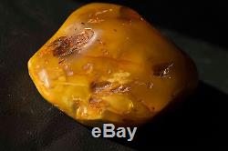 Huge natural Baltic Amber more than 200g Egg Yolk Butterscotch