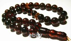 Islam Prayer Beads 33 Natural Baltic AmberTasbih Misbaha tespih pressed bead