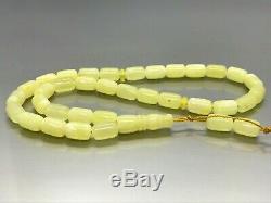 Islamic 33 Prayer Beads Barrel Natural Baltic Amber High Quality Tasbih 15g 8045