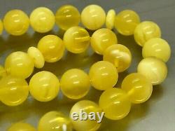 Islamic 33 Prayer Beads Gift Round BALTIC Amber TASBIH Mat Opaque Bead 21g 15581