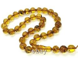 Islamic 33 Prayer Beads NATURAL BALTIC AMBER Tasbih Misbaha Rosary 32g 12130
