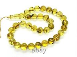 Islamic 33 Prayer Beads NATURAL BALTIC AMBER Tasbih Rosary Misbaha 29g 11969