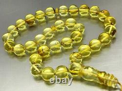 Islamic 33 Prayer Beads NATURAL BALTIC AMBER Tasbih Rosary Misbaha 30g 12161