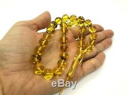 Islamic 33 Prayer Beads Natural Baltic Amber Rosary Tasbih Misbaha 21,1g 9231