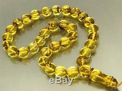 Islamic 33 Prayer Beads Natural Baltic Amber Tasbih Rosary Misbaha 30g 10526
