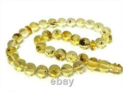 Islamic 33 Prayer Beads WITH INSECT IN EVERY BEAD Baltic Amber Tasbih 27g 15182