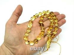 Islamic 33 Prayer Beads WITH INSECT IN EVERY BEAD Baltic Amber Tasbih 27g 15182