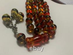 Islamic Muslim 33 Prayer Beads Natural Baltic Amber Rosary Tasbih Misbaha 3.5 oz