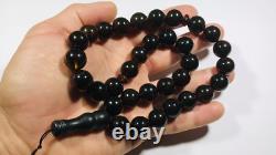 Islamic Muslim 33 Prayer Beads Natural Baltic Amber Tasbih pressed amber 67gr