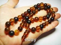 Islamic Prayer Beads Natural Amber Prayer 45 Beads Tasbih Tasbeeh Muslim pressed