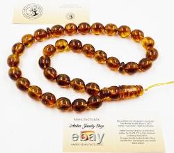 Islamic Prayer Turkish Natural Baltic Amber Tasbih Misbaha Amber rosary pressed