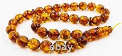 Islamic Prayer Turkish Natural Baltic Amber Tasbih Misbaha Amber rosary pressed