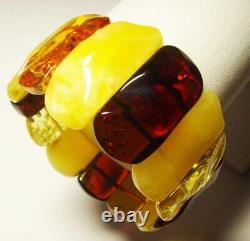 Large Amber BRACELET Natural Baltic Amber Luxury Jewelry Amber stones bracelet