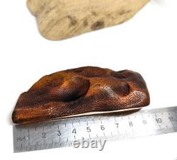 Large Amber Stone Natural Baltic Huge Inclusion GHOSTFACE Semi-Polished Rare GEM