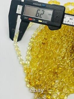 Lot 20 pcs Natural Baltic amber 135,3 gram ISLAMIC 33 Olive Rosary