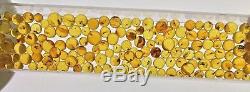 Lot of 164 Baltic amber round undrilled beads with fossil insect inclusions