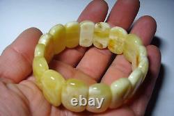 Luxury Large amber Bracelet massive amber jewelry exclusive amber 26.60gr