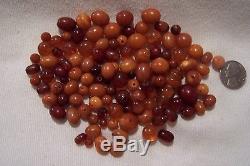 MIX Of Antique Natural Baltic Butterscoth / Egg Yolk / Cherry Amber Beads